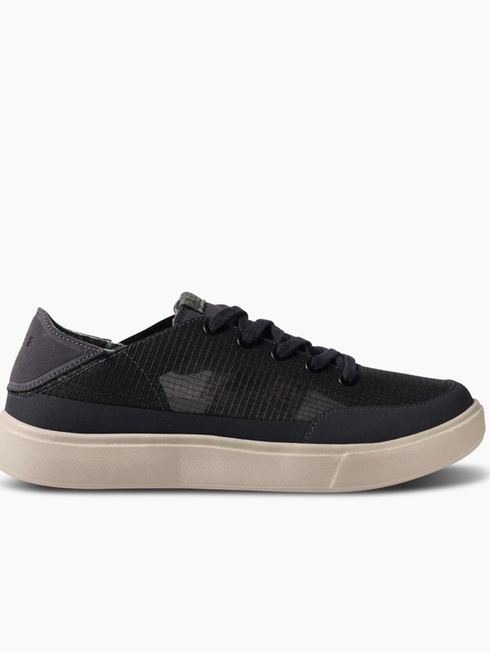 Reef Men's Black Low-Top Sneakers with Cream Sole